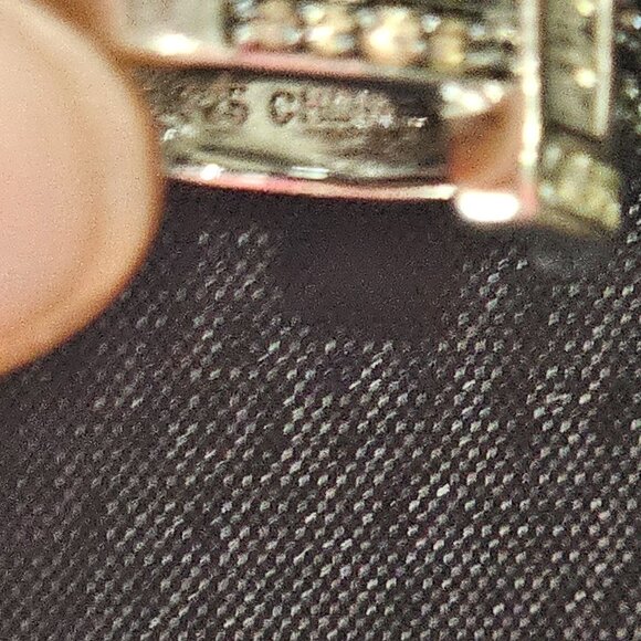 Ross Simmons Sterling Silver Buckle Ring With Black Clear CZ Stones Size 8.5 - Picture 4 of 9